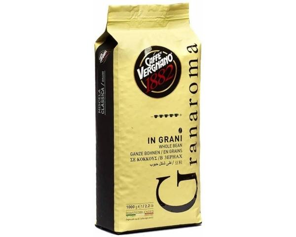 café en grain italien gran aroma caffè vergnano - 1 kg