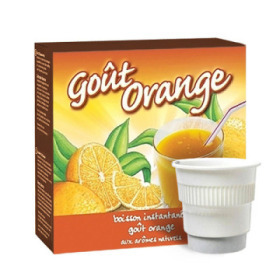 boisson pré-dosée froide goût orange x 300