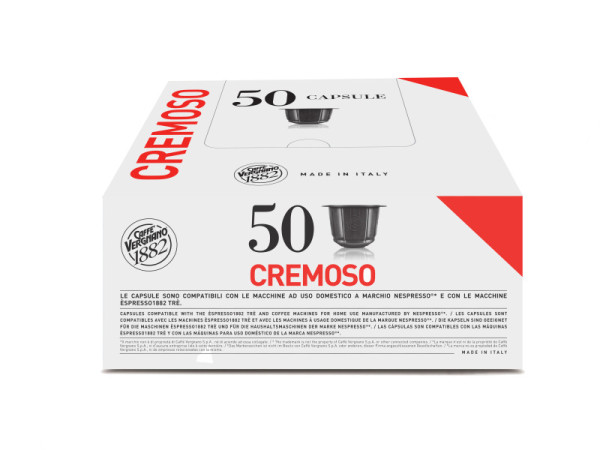 capsules nespresso® compatibles caffè vergnano espresso cremoso x 50