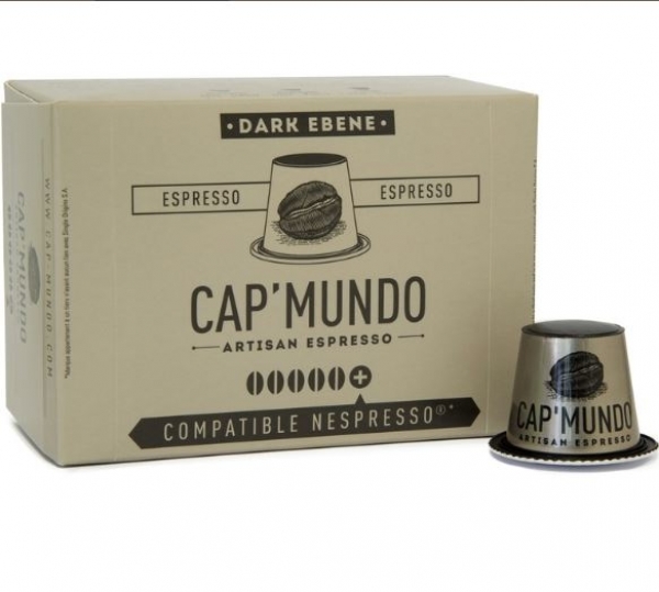 10 capsules nespresso® compatibles dark ebene cap'mundo