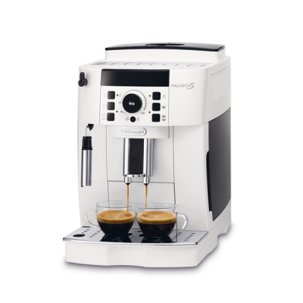 machine à café blanche magnifica s de'longhi ecam 21.117.w