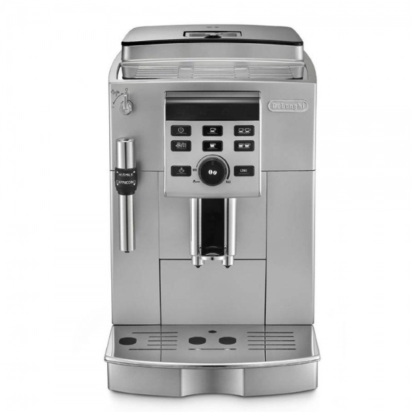 machine à café argent broyeur à grains de'longhi ecam 23.140.sb