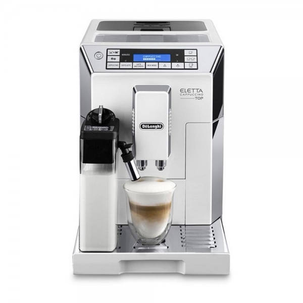 machine à café cappuccino eletta de'longhi top ecam 45.760.w