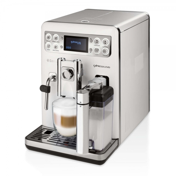 machine à café saeco exprelia evo blanc hd8859-01