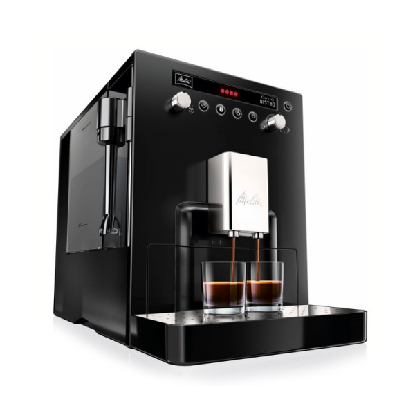 machine à café melitta expresso caffeo bistro noir
