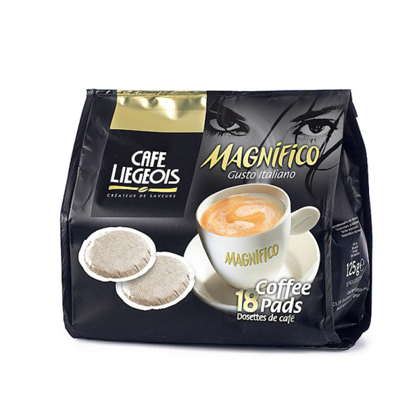dosettes pour senseo® magnifico mano mano café liégeois x 18 