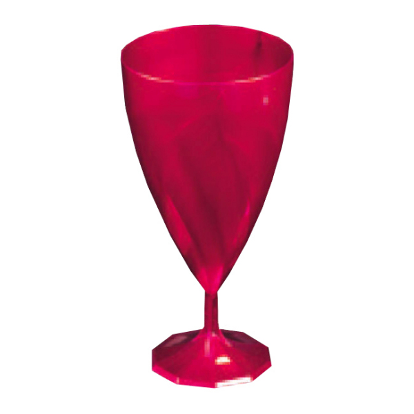 verre à eau jetable design rose magenta x 6