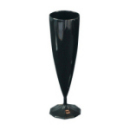 flûte à champagne monobloc de luxe design noir (13 cl) x 10
