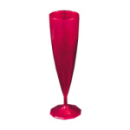 flûte à champagne monobloc de luxe design rose magenta (13 cl) x 10