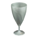 verre à eau jetable design argent x 6