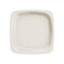 Assiette carrée en plastique rigide ivoire (18 cm) x 20