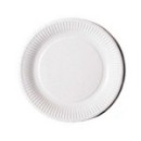Assiette en carton blanc (23 cm) x 50