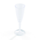 10 flûtes à Champagne en plastique rigide transparent 10 cl