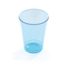 10 verres en plastique rigide bleu 20 cl
