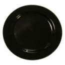 20 assiettes en plastique rigide noir 23 cm