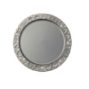 sous-assiette ronde argent (30 cm) x 4