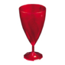 verre à eau jetable design rouge carmin x 6